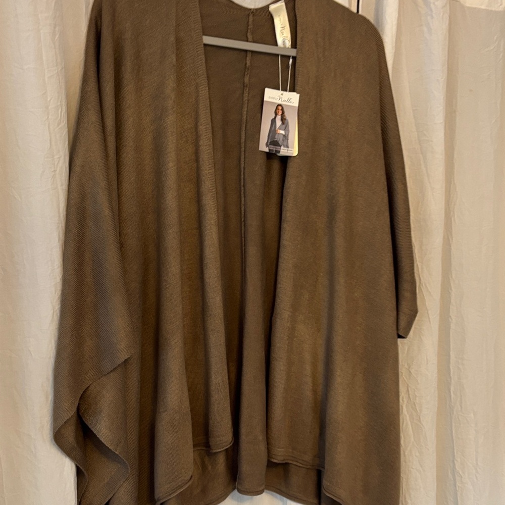 Simply Noelle Taupe Cardigan Wrap